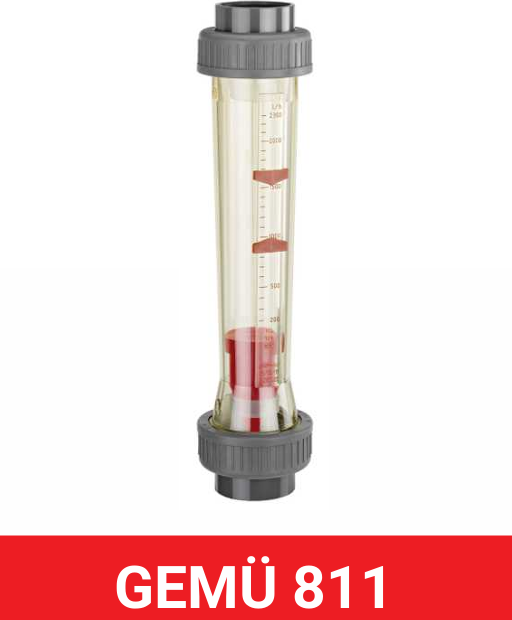 GEMÜ变截面流量计807配有透明测量管