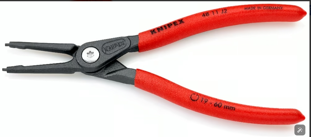 Knipex4811J2用于轴内卡簧的精密卡簧钳