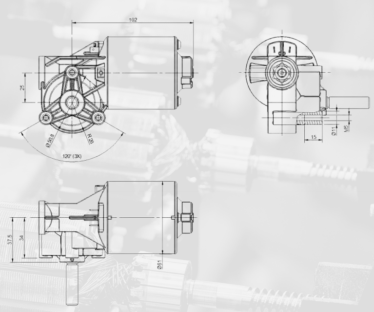 瑞典Ankarsrum PM4220减速永磁直流电机