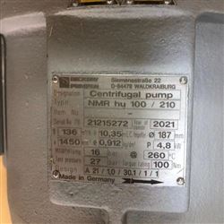 dickow蜗壳泵NMR hu 100/210提供报关单