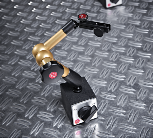 德国HG 工作半径220星形手柄夹紧的机械表座