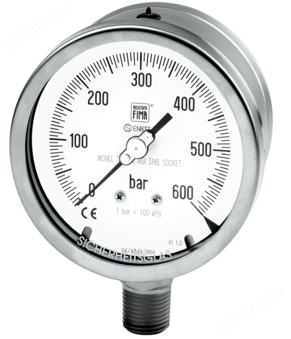 Nuova Fima压力表MGS40用于石油工业